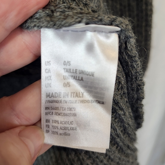 AEO‎ Don't Ask Why Womens Turtleneck Sweater One Size Gray Fisherman Chunky - Picture 5 of 7